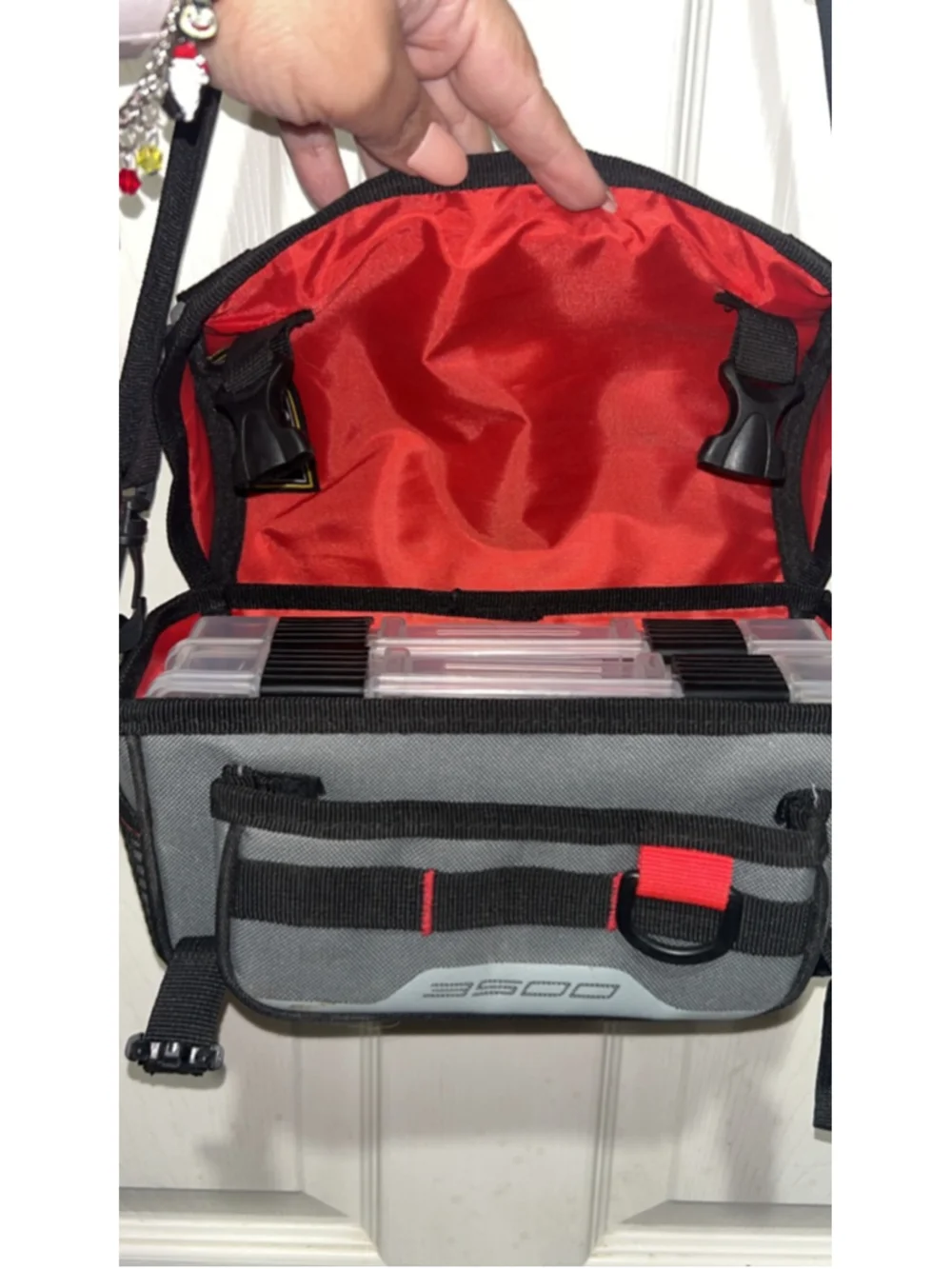 Plano Gray & Black Fishing Tackle Bag with Lure Boxes One Size